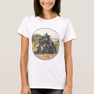 Skotsk terrier och valpar t shirt