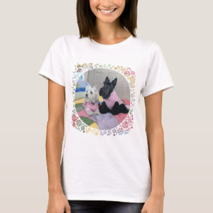 Skotsk terrier och West Highland White Terrier Tee