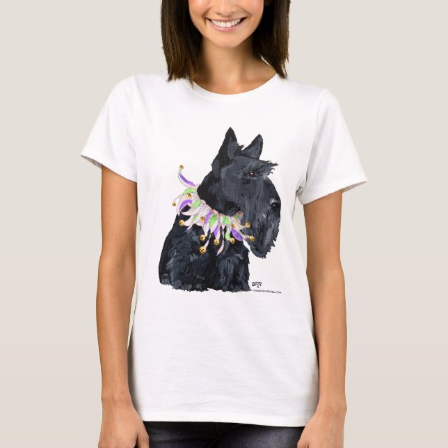 Skotsk Terrier Party Animal Tee (Framsida)