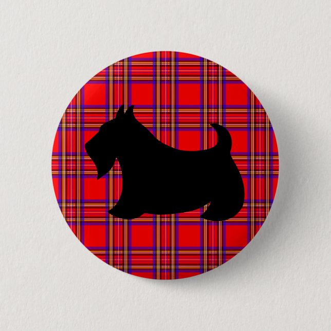 Skotsk terrier-pin-knapp knapp (Framsida)
