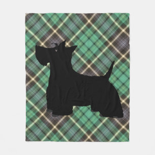 Skotsk terrier Plaid Flebit Blanket Fleecefilt