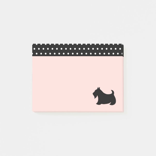 Skotsk Terrier Post It Notes Post-it Block (Framsida)