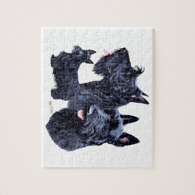 Skotsk Terrier Pussel (Vertikal)