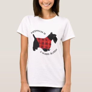 Skotsk Terrier Röd och svart Plaid Tröja