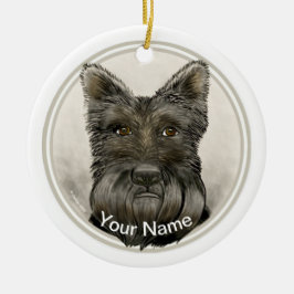 Skotsk Terrier Rondo Ornament