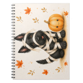 Skotsk terrier Scottie-mumie Halloween Anteckningsbok