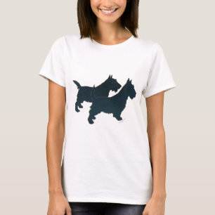 Skotsk Terrier Silhuett Tee