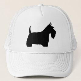 Skotsk Terrier Silhuett Truckerkeps