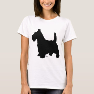 Skotsk Terrier Siluett Tee