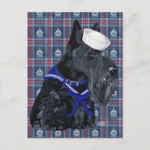 Skotsk terrier sjöman vykort