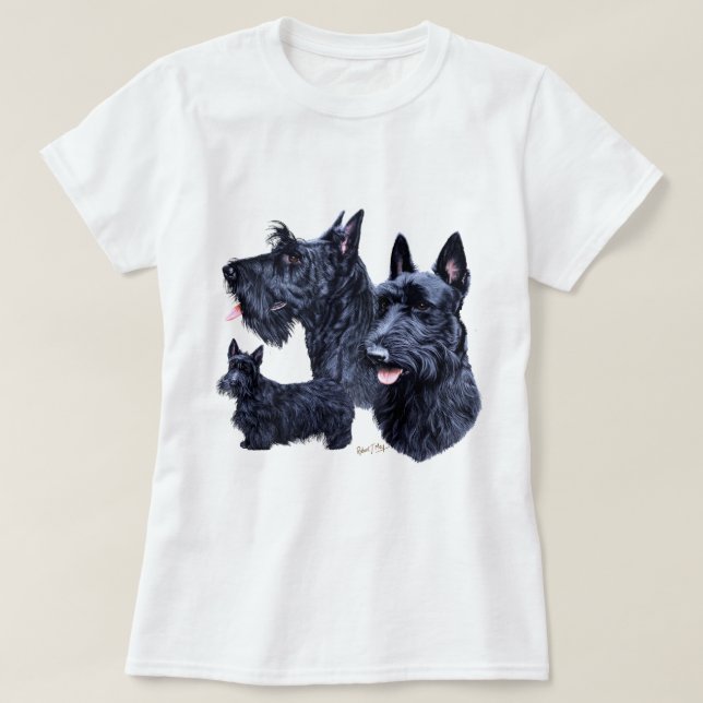 Skotsk Terrier T-shirt (Design framsida)