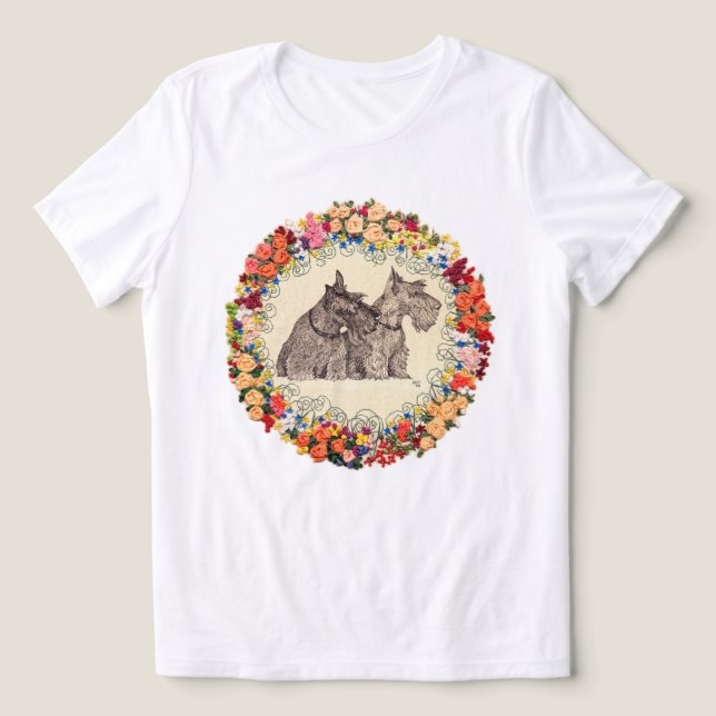 Skotsk terrier t shirt (Design Framsida)