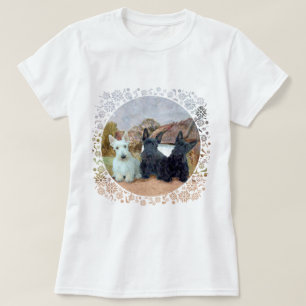 Skotsk Terrier Tartan Design T-shirt