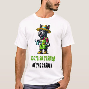 Skotsk terrier trädgårdsmästare t shirt