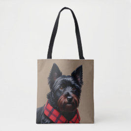 Skotsk terrier tygkasse