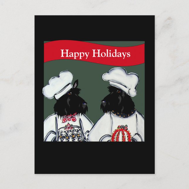 Skotsk terrier vykort (Framsida)