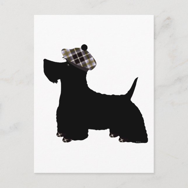 Skotsk terrier vykort (Framsida)