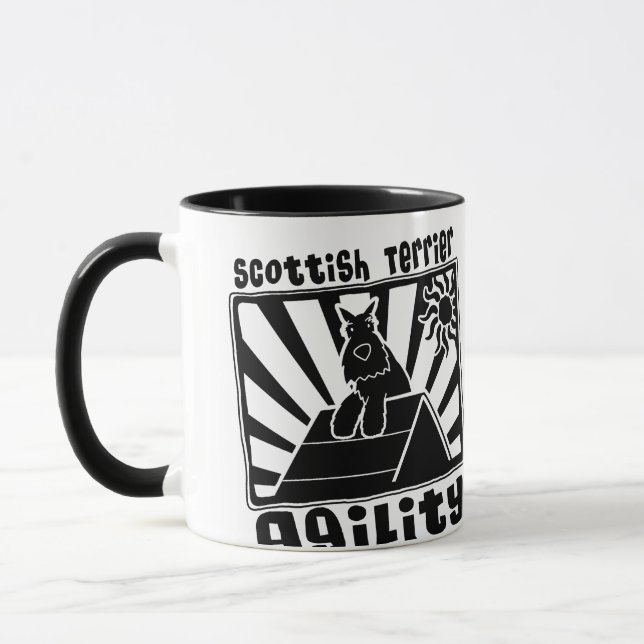 Skotsk TerrierAgilityEn-Ram Mugg (Vänster)
