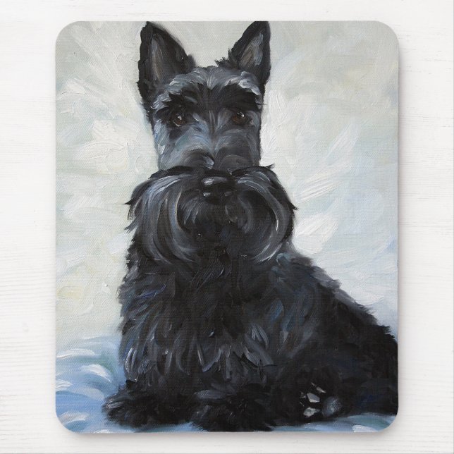 Skotsk Terrierhund Mousepad för Scottie Musmatta (Framsidan)