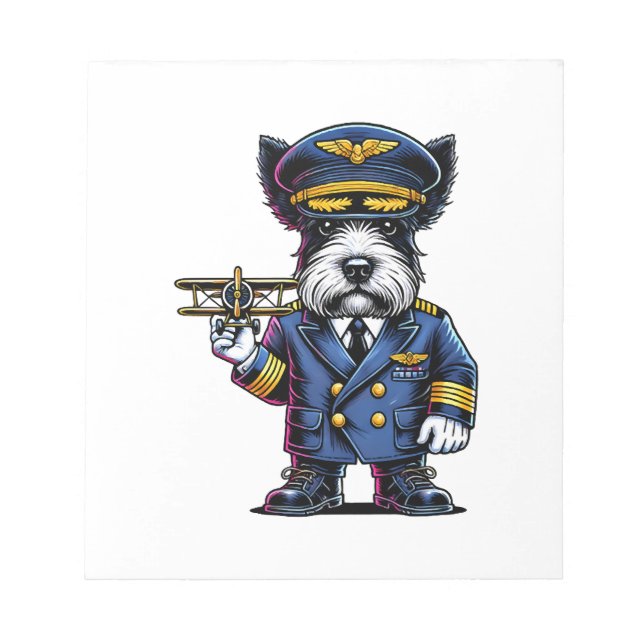 Skotsk terrierpilot anteckningsblock (Framsida)