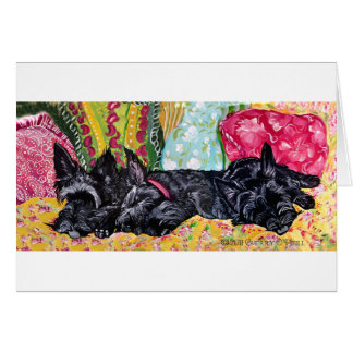 Skotsk Terrierstuga Hälsningskort