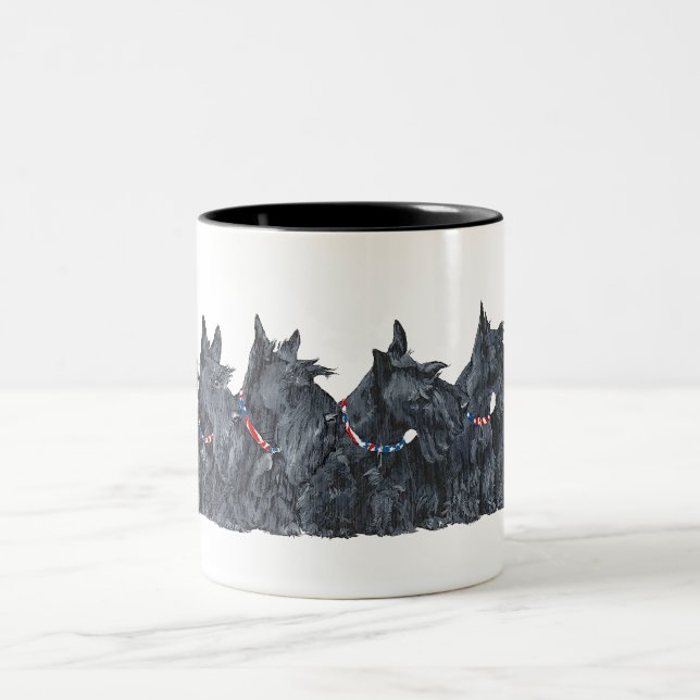 Skotsk Terrierträff Två-Tonad Mugg (Center)