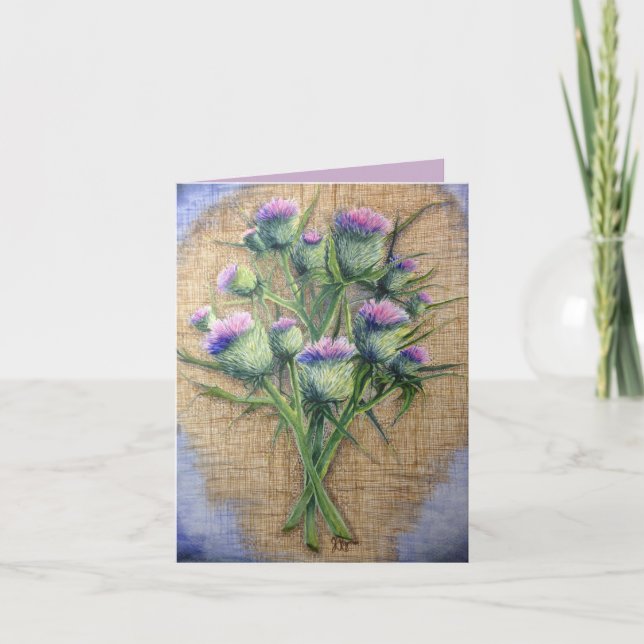 Skotsk Thistle Kort (Framsida)