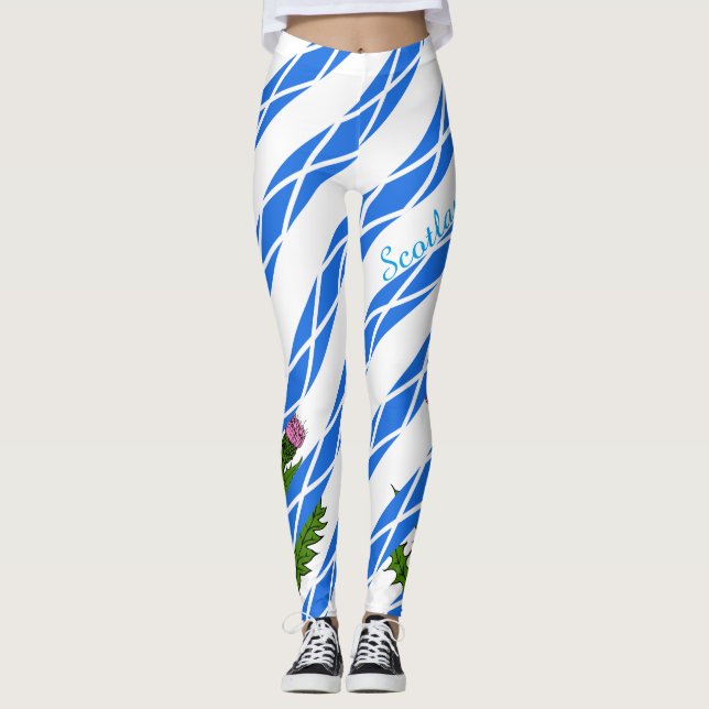 Skotsk thistle leggings (Framsida)