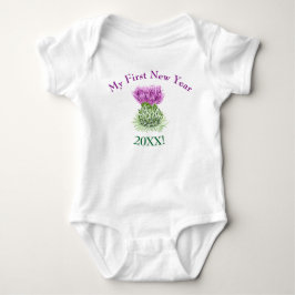 Skotsk Thistle, min första hälsning för nytt år T-shirt