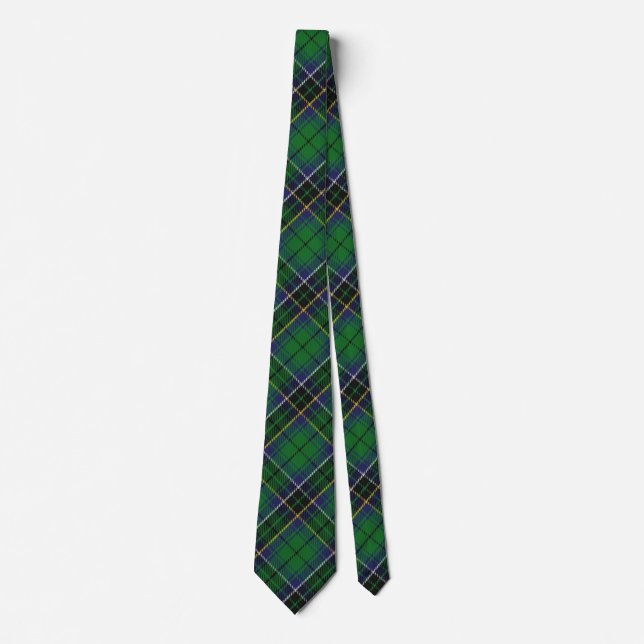 Skotsk Tie för klanMacAlpine MacAlpin Tartan Slips (Framsida)