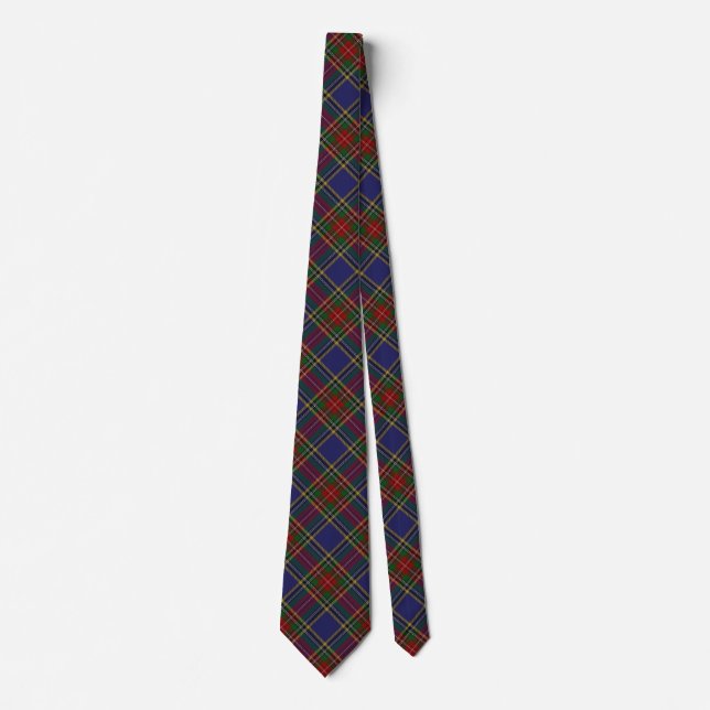 Skotsk Tie för klanMacBeth Tartan Slips (Framsida)