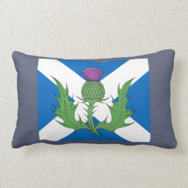 Skotsk tistel och saltire lumbarkudde