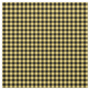 Skotsk traditionell plaid-gult och svart tyg