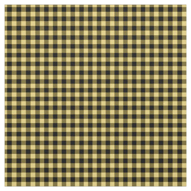 Skotsk traditionell plaid-gult och svart tyg (Provkarta)