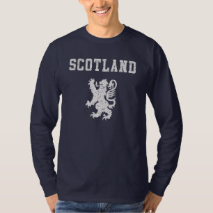 Skotsk upprörd lejon långärmad skjorta tee