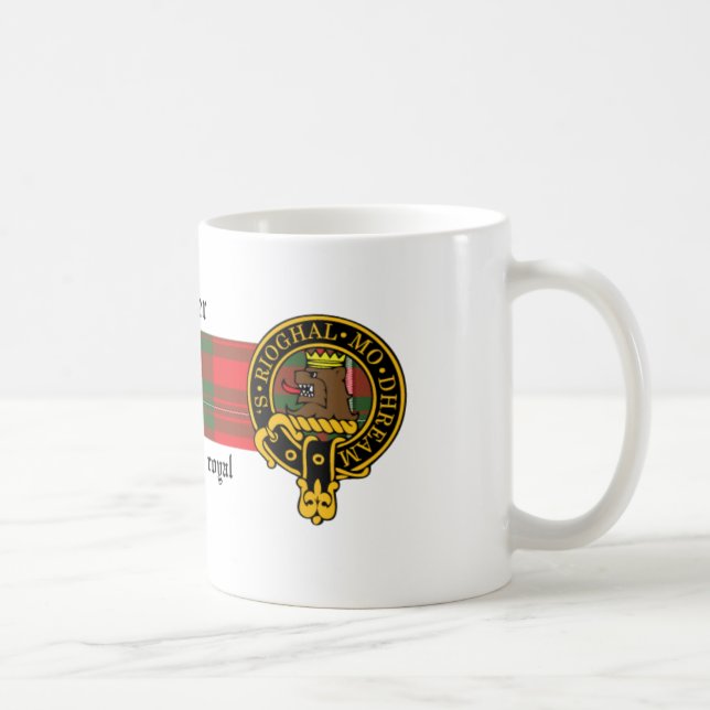 Skotsk vapensköld för bryggare och Tartanmugg Kaffemugg (Höger)