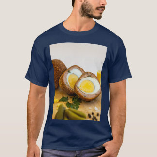 Skotska ägg på träpterska t shirt
