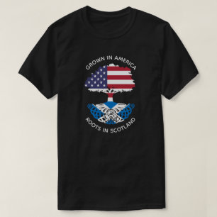 Skotska-amerikanska rötter i Skottland Celtic Träd T Shirt