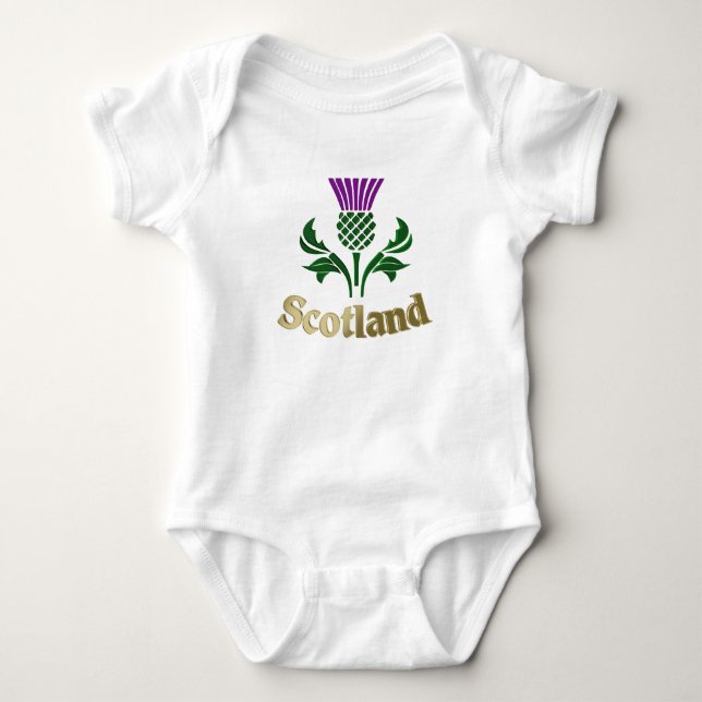 Skotska emblemthistel tee shirt (Framsida)