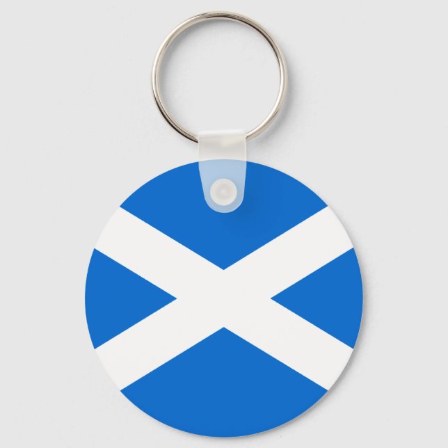 Skotska Flagga T-shirts och gåvor Nyckelring (Framsida)