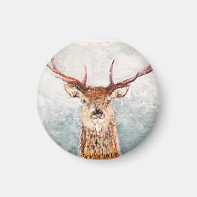 Skotska flaggan i Snö Magnet