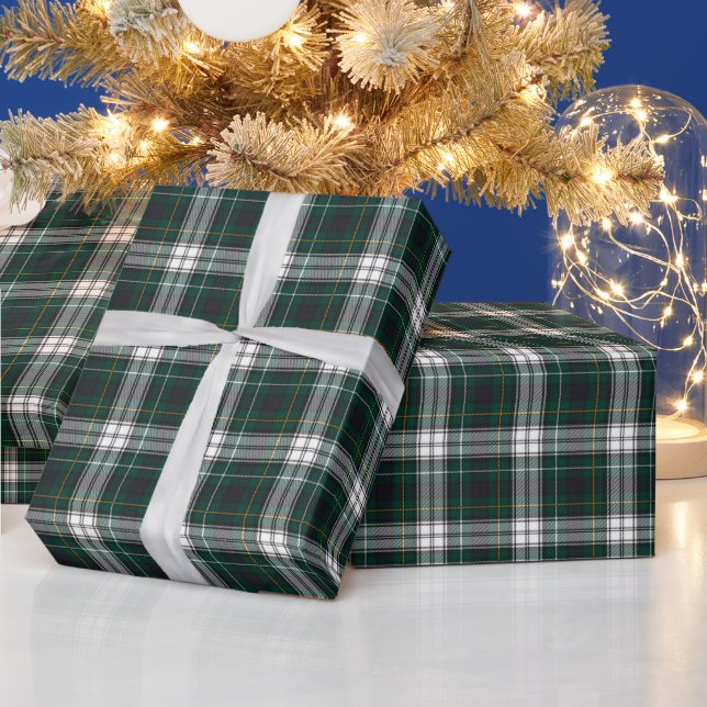 Skotska gröna blå klanen Campbell klänning tartan Presentpapper (Helgdagar)