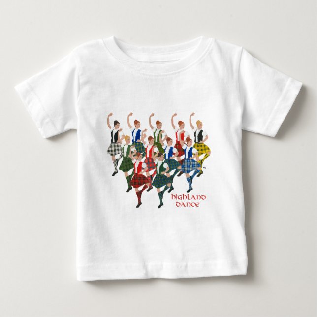 Skotska Highland-dansare T-shirt (Framsida)