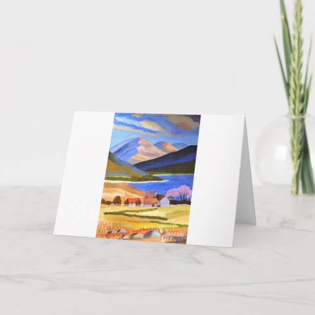 Skotska högländer 2 helgkort (Framsida)