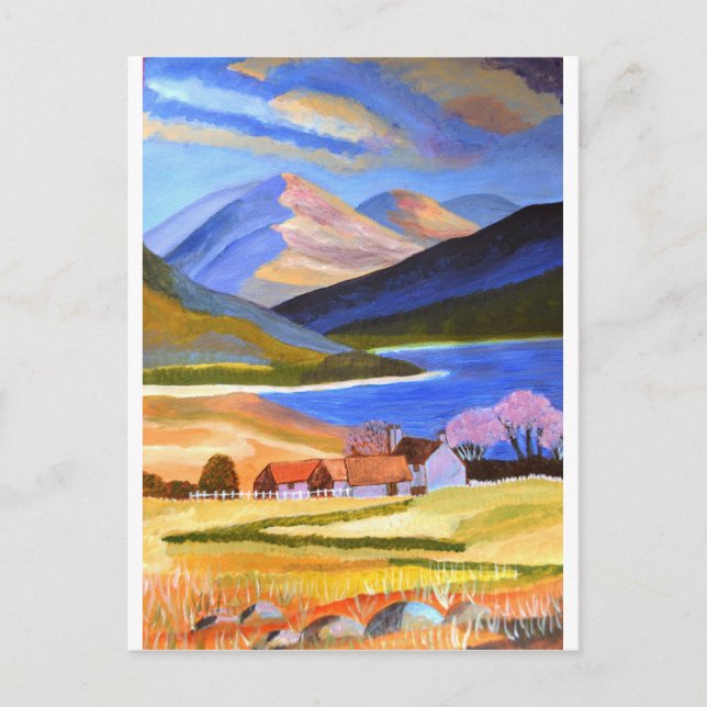 Skotska högländer 2 vykort (Framsida)