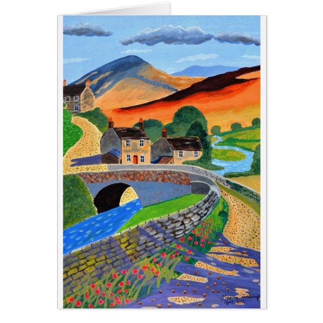 Skotska högländer 3 hälsningskort (Framsidan)