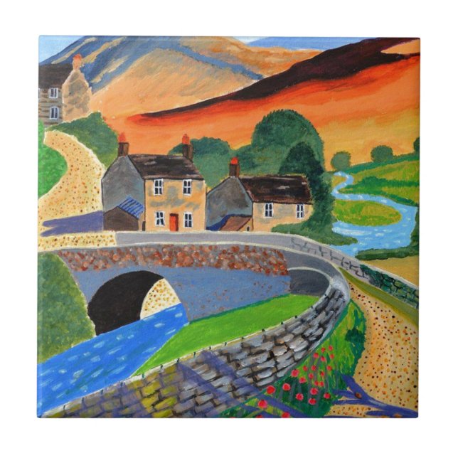 Skotska högländerna 3 kakelplatta (Framsidan)