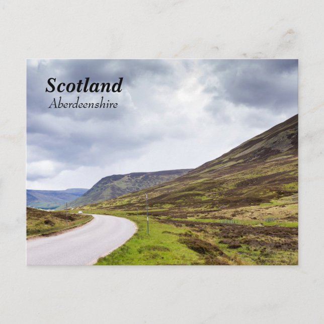 Skotska högländerna Aberdeenshire   Vykort (Framsida)