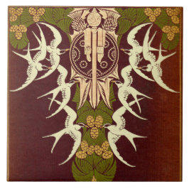 Skotska högländerna Antique Bok Cover Kakelplatta