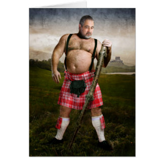Skotska högländerna hälsningskort